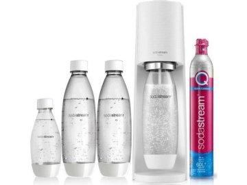 SodaStream Terra White + 2 láhve Fuse 1l + láhev 0,5l + bombička CO2