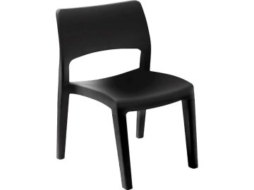 Progarden Plastová stohovatelná židle KLIK KLAK 52 x 52 x 72 cm antracit 1