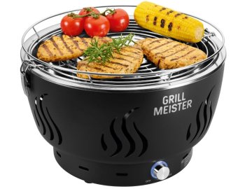 GrillMeister Bezkouřový gril na dřevěné uhlí s aktivní ventilací GAG 34 D1 2