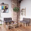 CountrySide Sada polstrů na paletu Exclusive šedá (1x polstr 120x80cm + 1x polštář 120x40 cm) 2