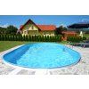 Planet Pool Zapuštěný bazén s ocelovou stěnou Exklusiv WHITE/Blue 6 x 3 x 1,5 m 0032