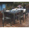 Progarden Zahradní plastový ratanový stůl Queen Rattan 220 x 90 x 72 cm antracit 3