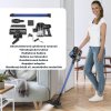 CleanMaxx AKU cyklónový tyčový a ruční vysavač s rotačním kartáčem 2v1 ATVSB 19118 černomodrý (6)