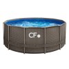 Planet Pool Nadzemní bazén s ocelovou konstrukcí FRAME ratan - 3,66 x 1,32 m 0063