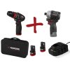 Parkside Performance Startovací sada AKU vrtačka a rázový utahovák PBSPA 12 E4 + PDSSAP 12 55