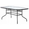 GardenLine Kovový zahradní stůl se skleněnou deskou 150 x 90 x 70 cm NEO 2286 1
