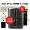 GourmetMaxx Vertikální horkovzdušná fritéza s dvojitou komorou a bočním displejem FryUp 10 l 15305 (7)