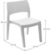 Progarden Plastová stohovatelná židle KLIK KLAK 52 x 52 x 72 cm bílá